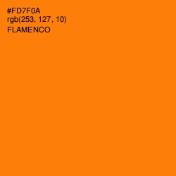 #FD7F0A - Flamenco Color Image