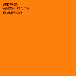 #FD7F0D - Flamenco Color Image