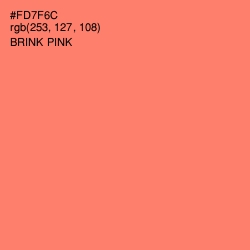 #FD7F6C - Brink Pink Color Image