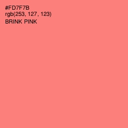 #FD7F7B - Brink Pink Color Image