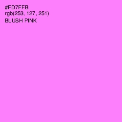 #FD7FFB - Blush Pink Color Image