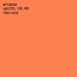#FD8050 - Tan Hide Color Image
