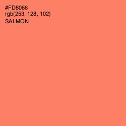 #FD8066 - Salmon Color Image