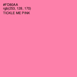 #FD80AA - Tickle Me Pink Color Image