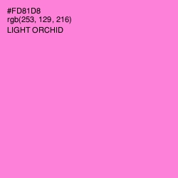 #FD81D8 - Light Orchid Color Image