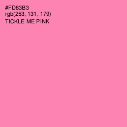 #FD83B3 - Tickle Me Pink Color Image