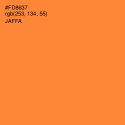 #FD8637 - Jaffa Color Image
