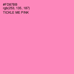 #FD87BB - Tickle Me Pink Color Image