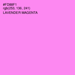 #FD88F1 - Lavender Magenta Color Image