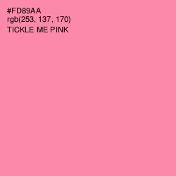 #FD89AA - Tickle Me Pink Color Image