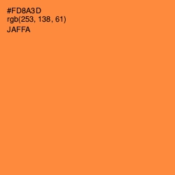 #FD8A3D - Jaffa Color Image