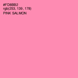 #FD8BB2 - Pink Salmon Color Image