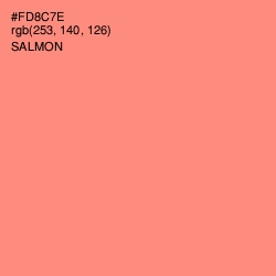 #FD8C7E - Salmon Color Image