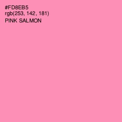 #FD8EB5 - Pink Salmon Color Image