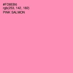 #FD8EB6 - Pink Salmon Color Image