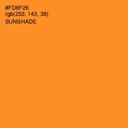 #FD8F26 - Sunshade Color Image