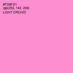 #FD8FD1 - Light Orchid Color Image