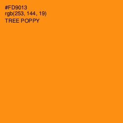 #FD9013 - Tree Poppy Color Image