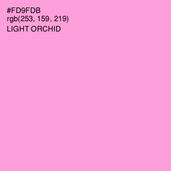 #FD9FDB - Light Orchid Color Image