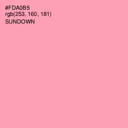 #FDA0B5 - Sundown Color Image