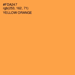 #FDA247 - Yellow Orange Color Image