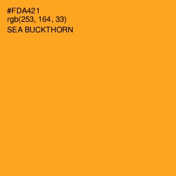 #FDA421 - Sea Buckthorn Color Image