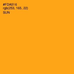 #FDA516 - Sun Color Image