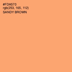 #FDA570 - Sandy brown Color Image