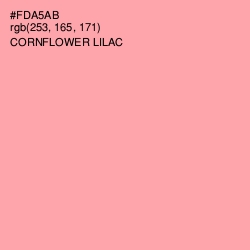 #FDA5AB - Cornflower Lilac Color Image