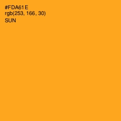 #FDA61E - Sun Color Image