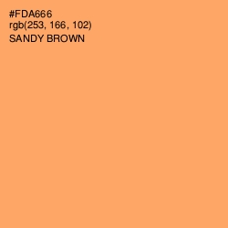 #FDA666 - Sandy brown Color Image