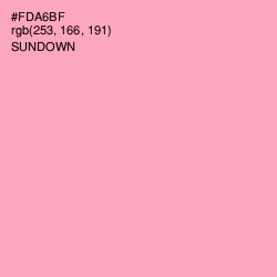 #FDA6BF - Sundown Color Image