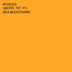 #FDA729 - Sea Buckthorn Color Image