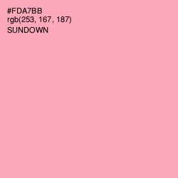 #FDA7BB - Sundown Color Image