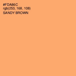 #FDA86C - Sandy brown Color Image