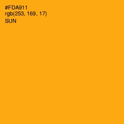 #FDA911 - Sun Color Image