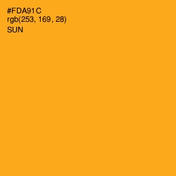 #FDA91C - Sun Color Image