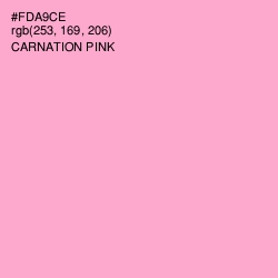 #FDA9CE - Carnation Pink Color Image