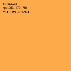 #FDAA4B - Yellow Orange Color Image