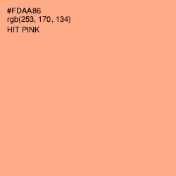 #FDAA86 - Hit Pink Color Image