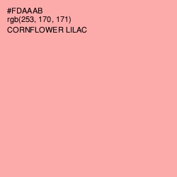 #FDAAAB - Cornflower Lilac Color Image