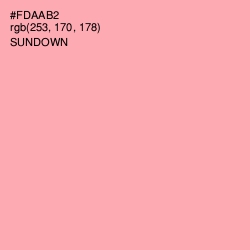 #FDAAB2 - Sundown Color Image
