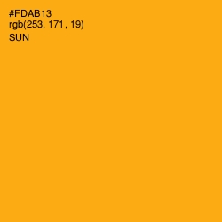 #FDAB13 - Sun Color Image
