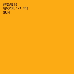 #FDAB15 - Sun Color Image