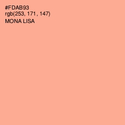 #FDAB93 - Mona Lisa Color Image