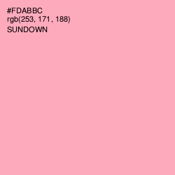 #FDABBC - Sundown Color Image