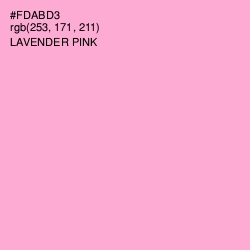 #FDABD3 - Lavender Pink Color Image