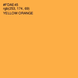 #FDAE45 - Yellow Orange Color Image