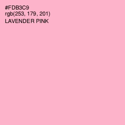 #FDB3C9 - Lavender Pink Color Image