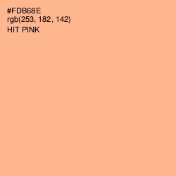 #FDB68E - Hit Pink Color Image